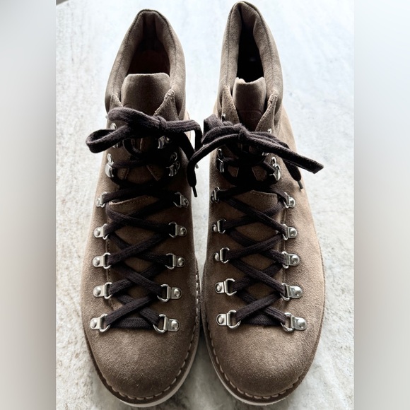 New Men's Fracap M120 Boots Commando Sole 46 - US 13 Taupe / Gray Suede - Picture 2 of 12